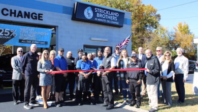 Ribbon Cutting for Strickland Brothers 10 Minute Oil Change