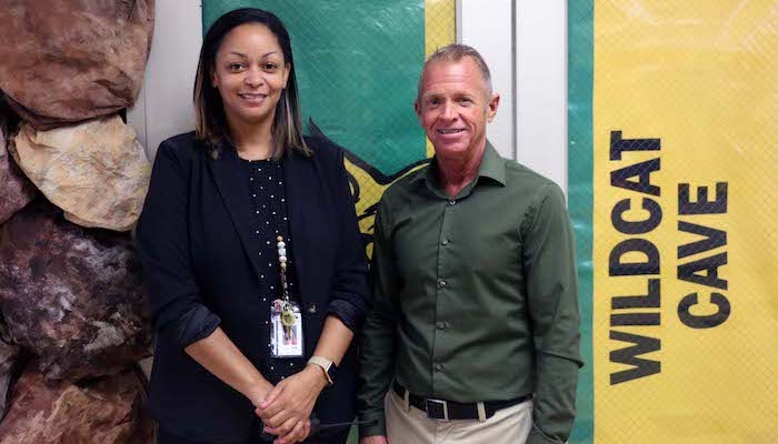 Principal Alexandria Jackson and Assistant Principal Steven Wright