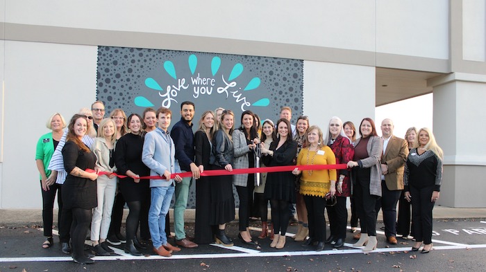 Ribbon Cutting Mural Reveal for Reliant Realty