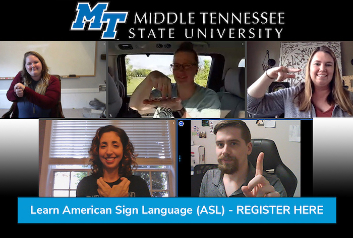MTSU American Sign Language Courses