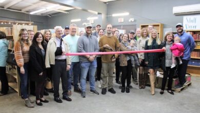 Ribbon Cutting for The Happy Book Stack