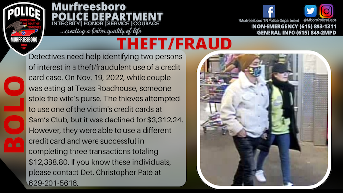 BOLO STOLEN PURSE PATE