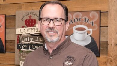 Mike Standing At Coffee Bar