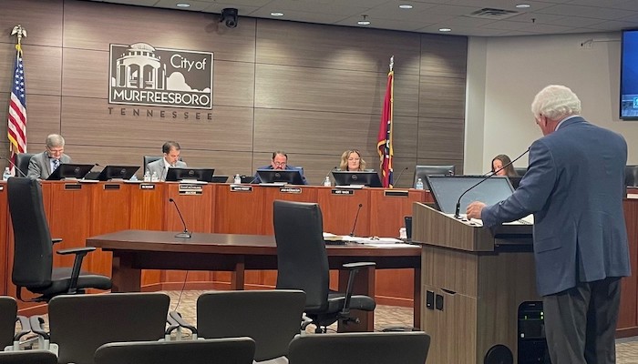 Jobe Presents Audit to Murfreesboro City Council