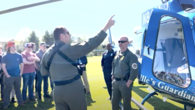 MNPD Aviation visits Siegel High School