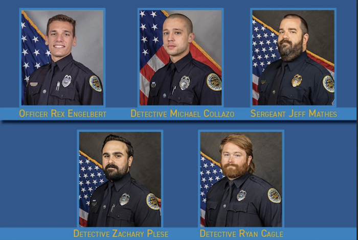 Five MNPD Officers