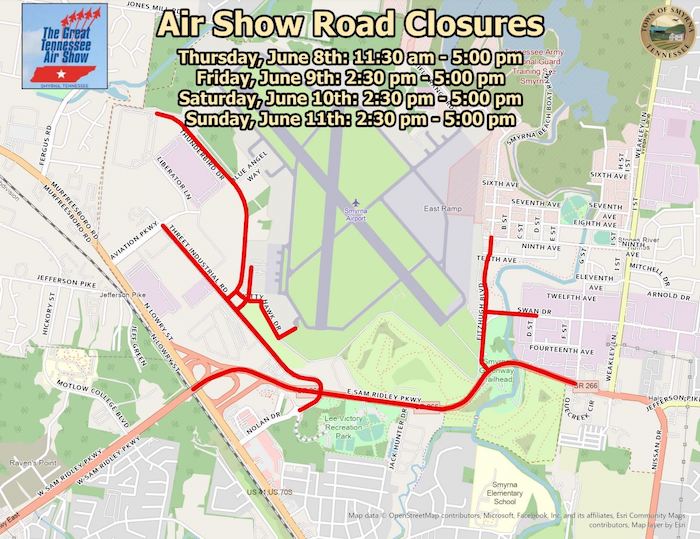 Smyrna Air Show Map