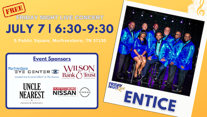 July Friday Night Live Concert Featuring Entice