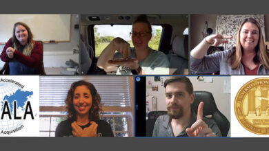 Sign language collage