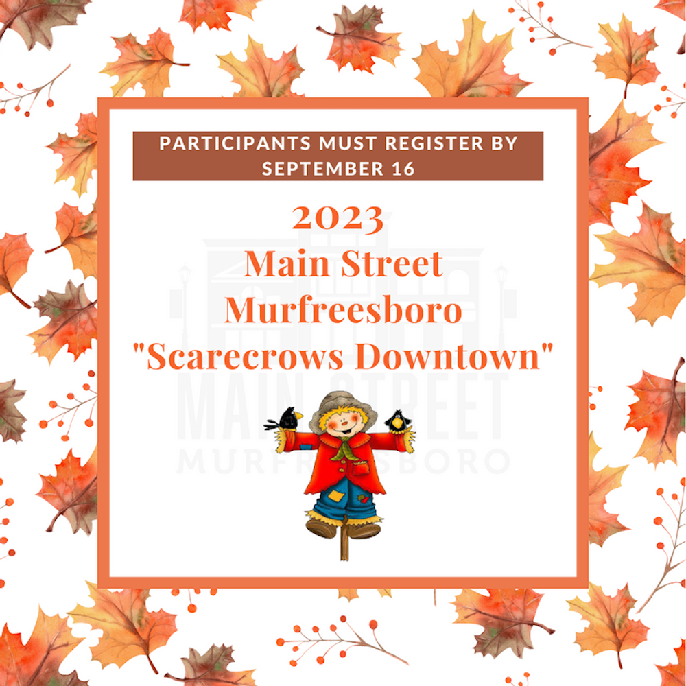 Main Street Murfreesboro Scarecrows Downtown Contest