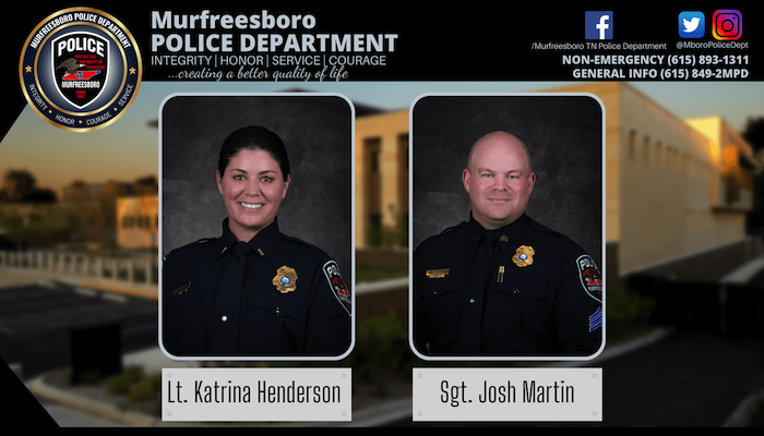 Murfreesboro police promotes new lieutenant and sergeant