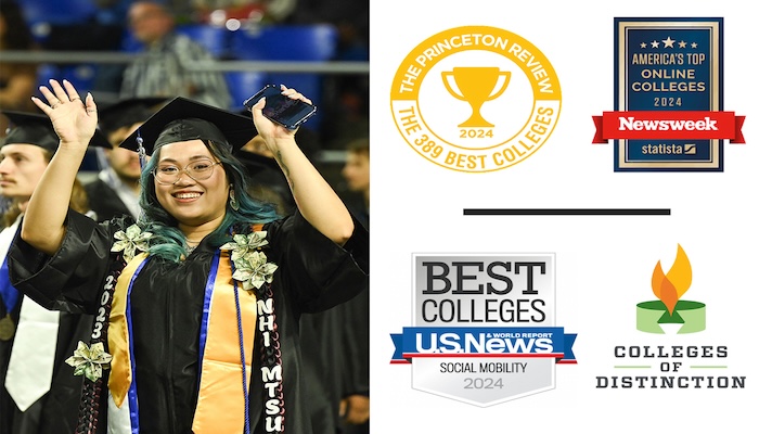 MTSU Closes Year Ranked Nationally for Overall Quality, Social Mobility ...