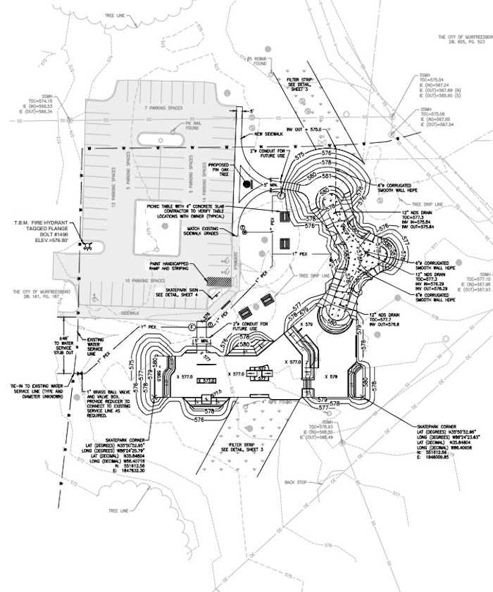 Murfreesboro Skate Park Plan