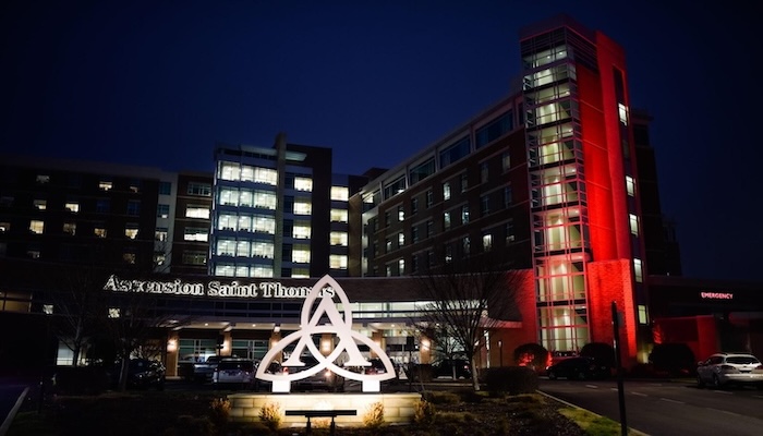 Ascension Saint Thomas Rutherford Goes Red For Heart Month ...