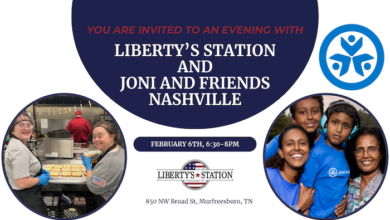 Joni & Friends Feb 6th at Libertys Station