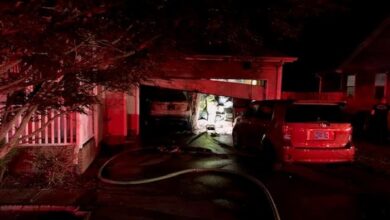 Firefighters Saves Woman From Burning Home