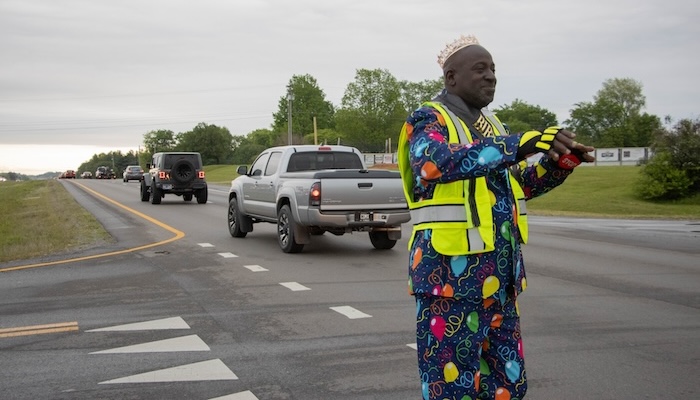 Sheriff’s School Crossing Officer Lenzo Thompson