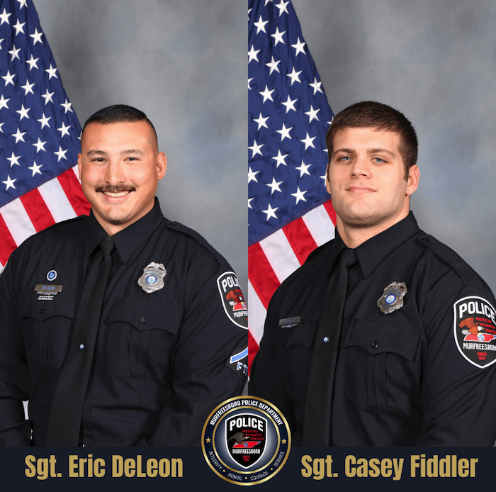 Sgt Eric DeLeon and Casey Fiddler
