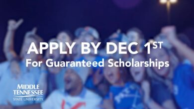 MTSU Dec 1 Scholarship Deadline