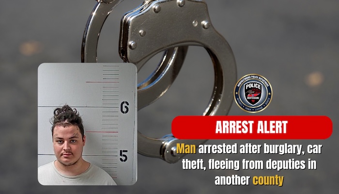 Man arrested after burglary