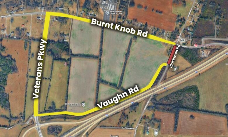 Blackman Road Detour Route