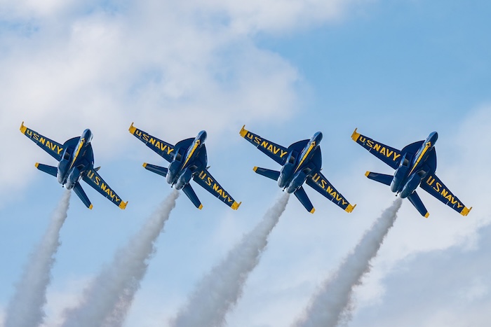 Blue Angels flying