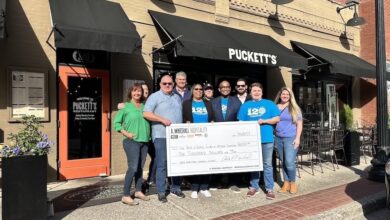 Puckett's Franklin Boys & Girls Club Check Presentation