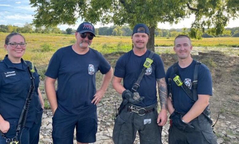 Firefighters Save Baby Bunny