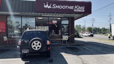 Car Crashed into Smoothie King