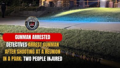 Gunman arrested after shooting at reunion in a park