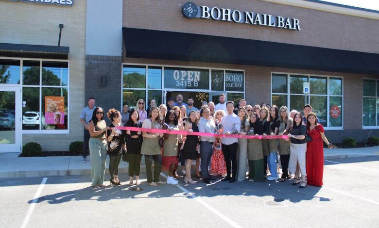 Boho Nail Bar Ribbon Cutting