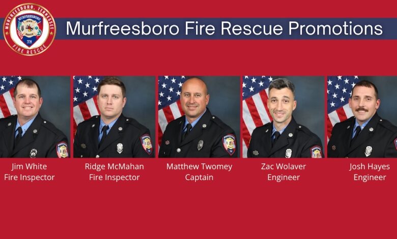 Murfreesboro Fire Rescue Promotions