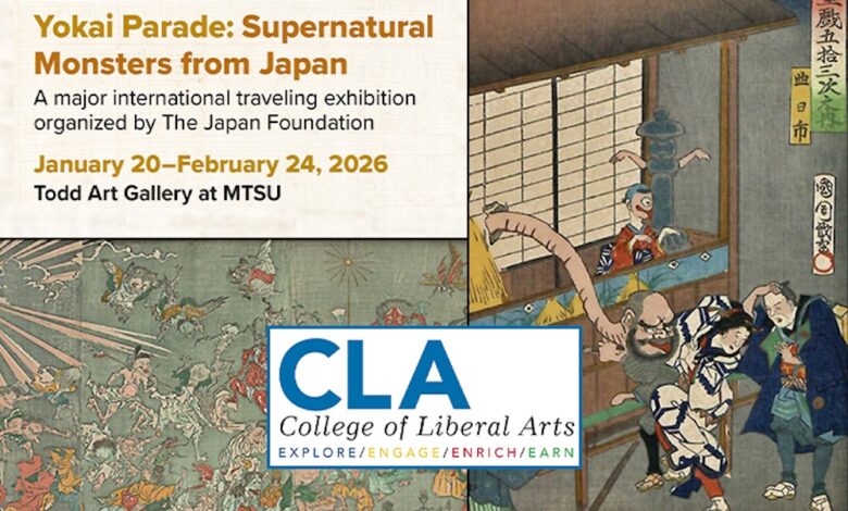 Japanese culture in spotlight as ‘Yokai Parade’ exhibition opens Jan. 20 at MTSU’s Todd Art Gallery