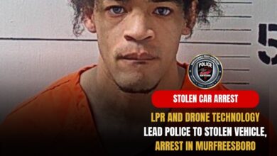LPR and drone technology lead police to stolen vehicle, arrest in Murfreesboro