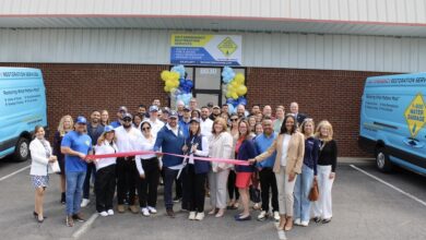 1-800-Water Damage Ribbon Cutting