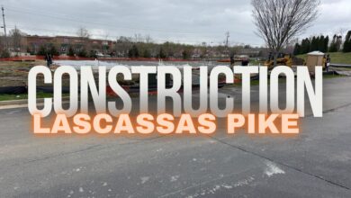 Construction Lascassas Pike