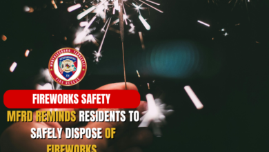 MFRD reminds residents to dispose of fireworks safely
