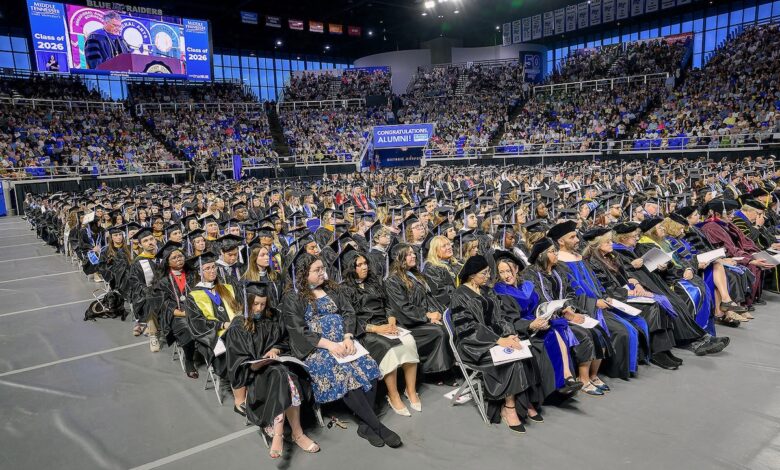 Nearly 700 MTSU students to celebrate degrees at summer commencement