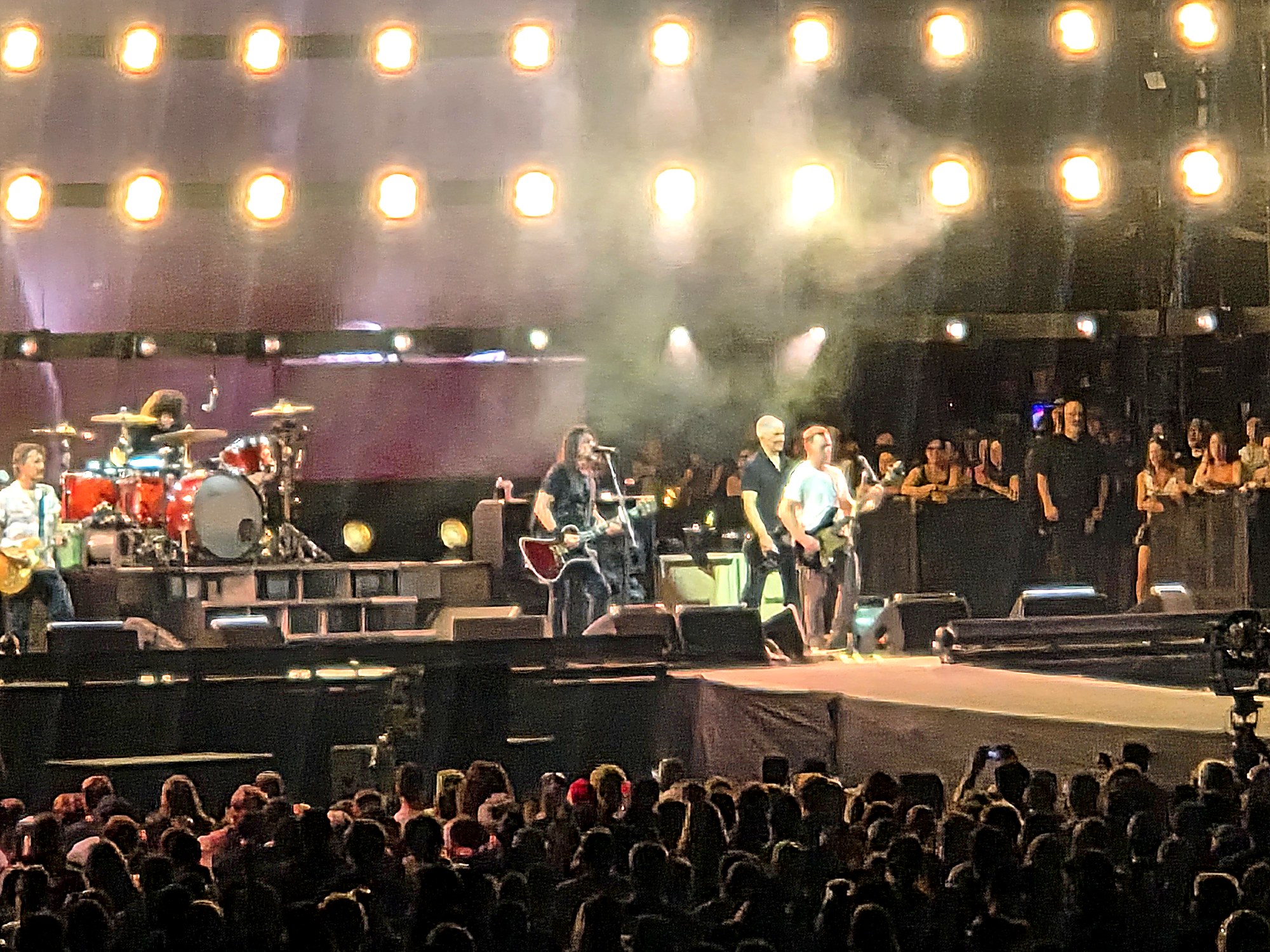 Foo Fighters perform at Nissan Stadium in Nashville during the Take Cover Tour on August 15, 2026