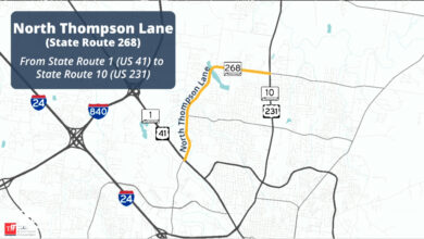 TDOT North Thompson Lane