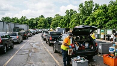 Drive-through household hazardous waste collection in Murfreesboro (illustrative)