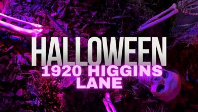 Halloween Lights at 1920 Higgins Lane