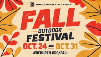 World Outreach Church Fall Outdoor Festival Poster